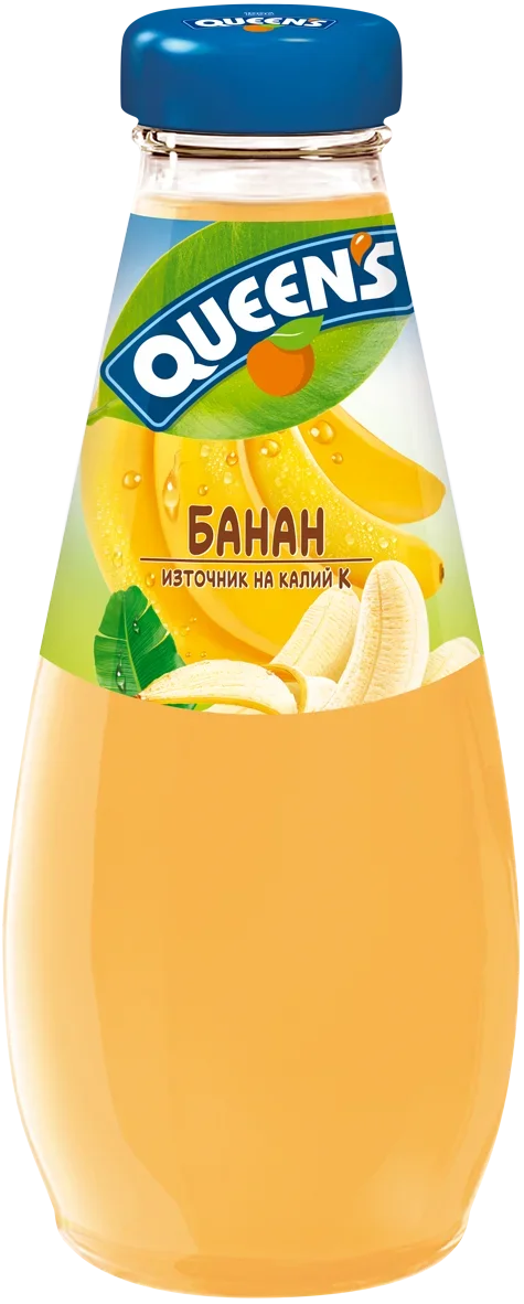 Куинс напитка банан 0,250 бутилка