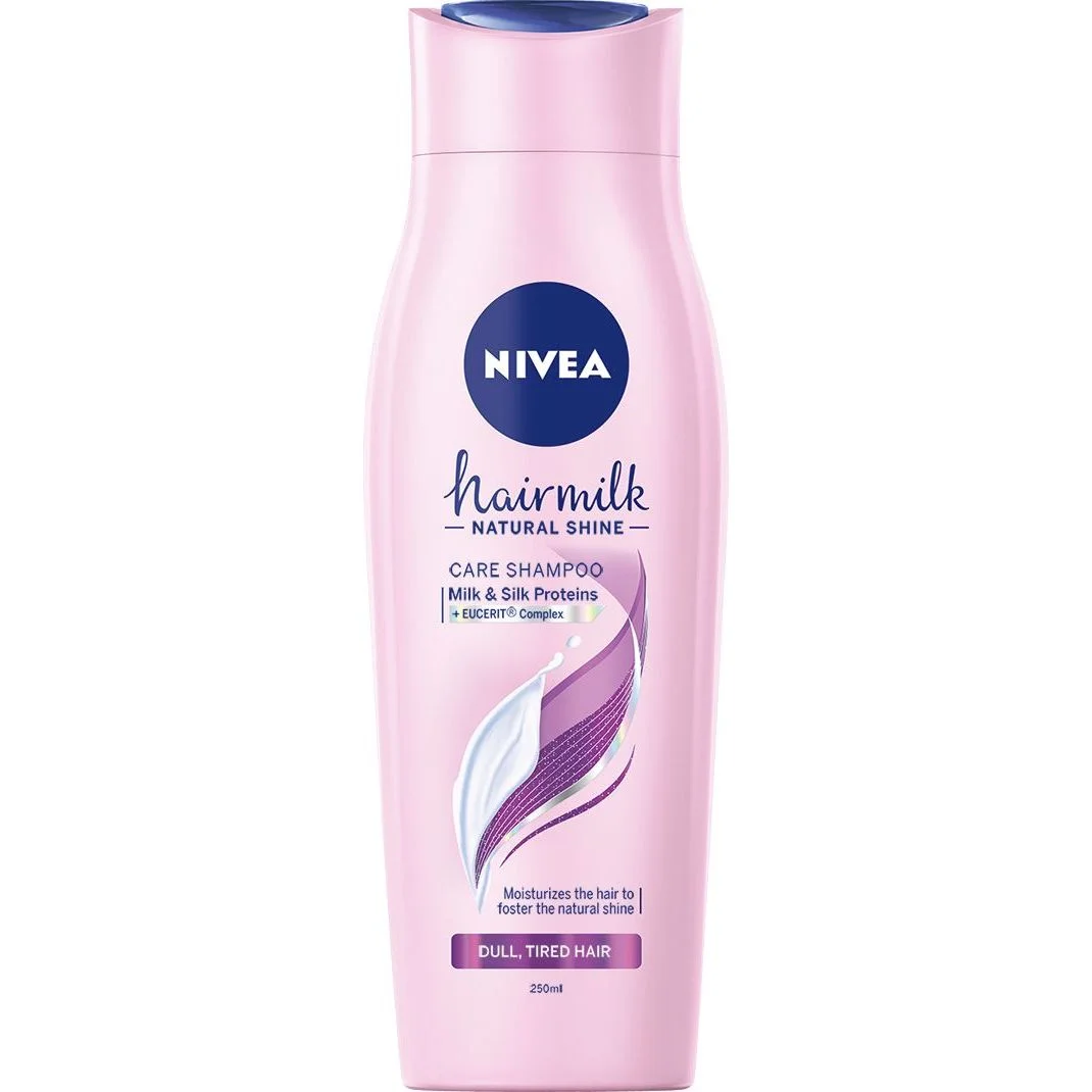 Нивеа шампоан блясък за уморена и безжизнена коса Hairmilk 0,400