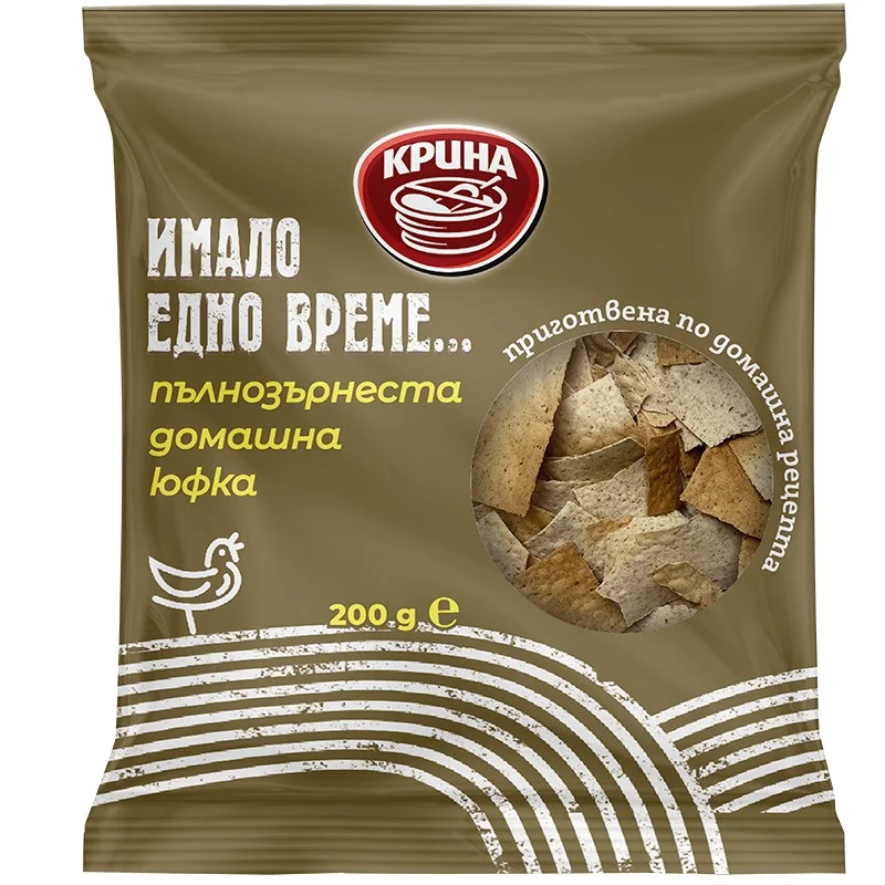 Юфка Домашна Пълнозърнеста 0,200 Крина