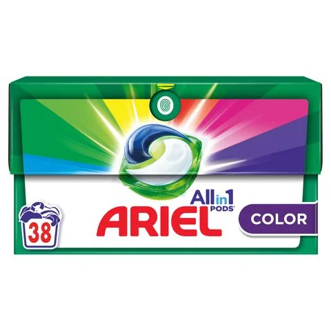 Ариел гел капсули за пране All in 1 38 бр. Color