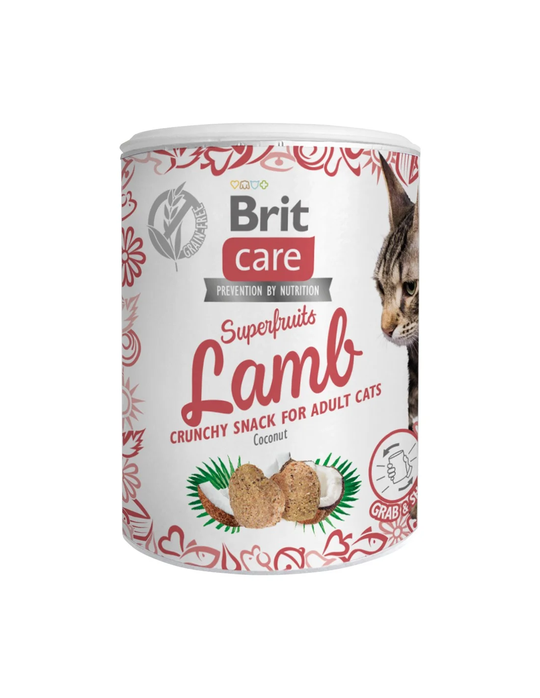 Brit Care Cat 0,100 снакс с агнешко и кокос