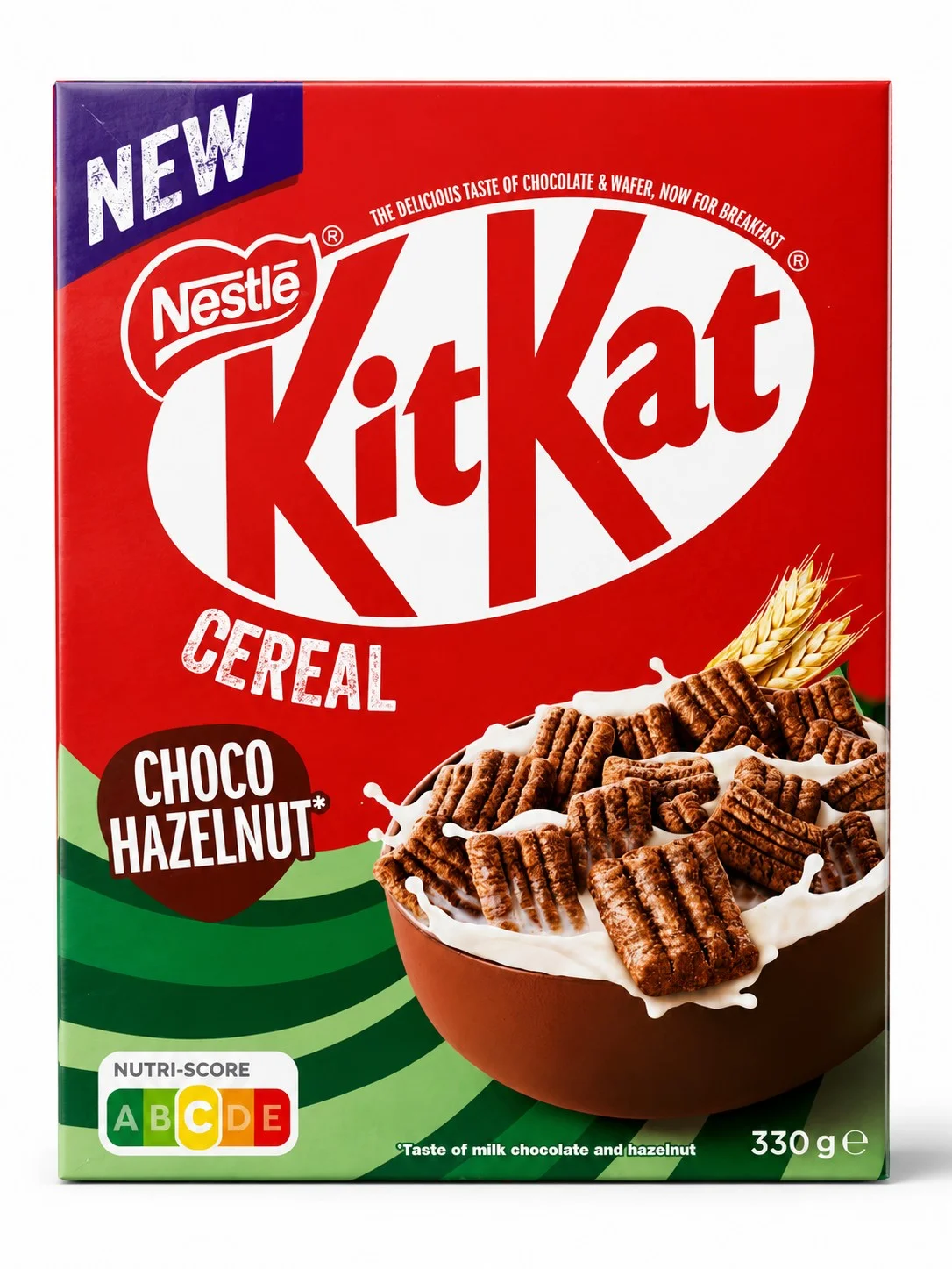 Нестле зърнена закуска Kit Kat шоколад и лешник 0,330