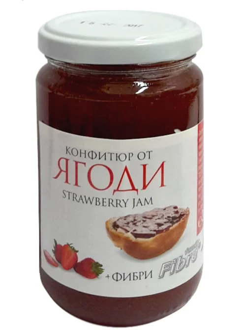 Диетичен конфитюр с фибри ягода 0,340 БК