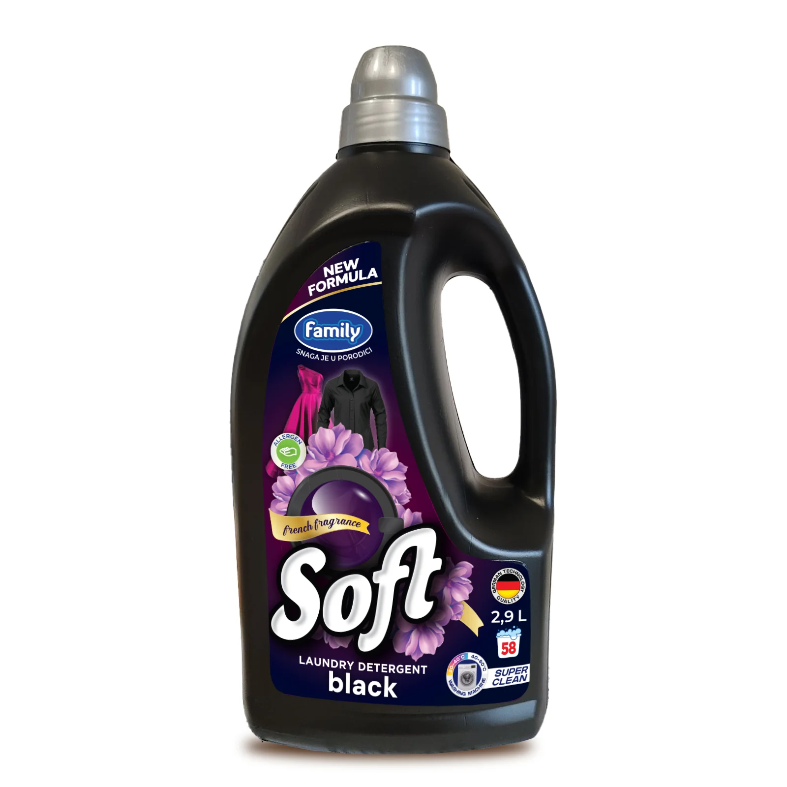 Течен перилен препарат Soft Black 2,9 л. Family