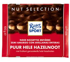 Шоколад Ritter 0,100 Dark whole hazelnuts