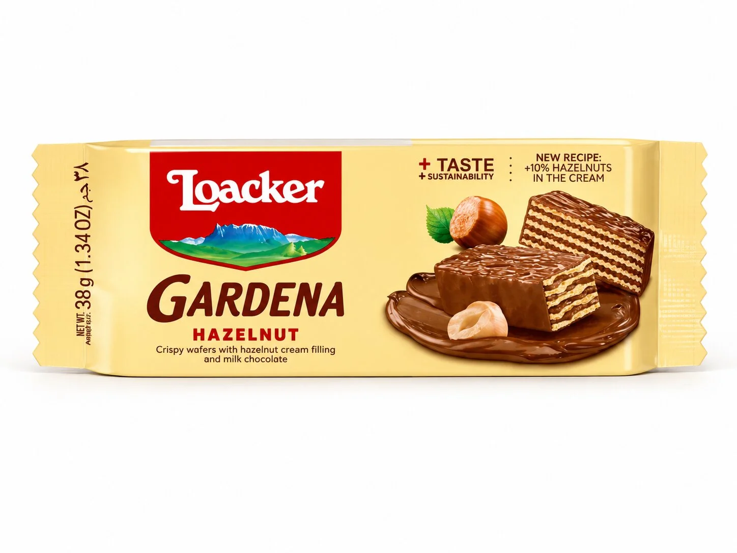 Вафли Лоакер Gardena 0.038 лешников крем