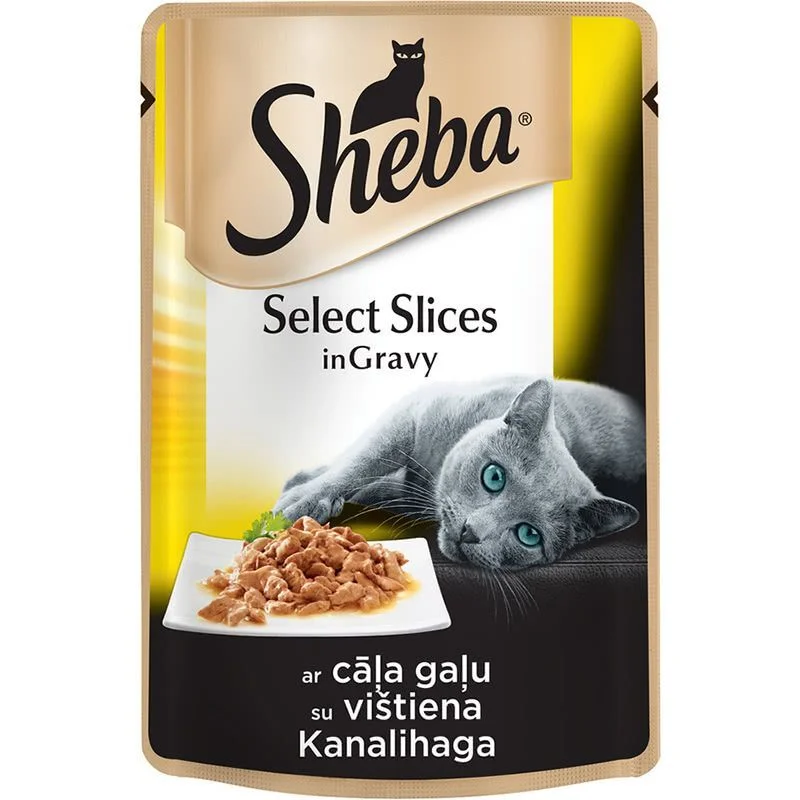 Sheba пауч Пилешко в сос грейви 0,085