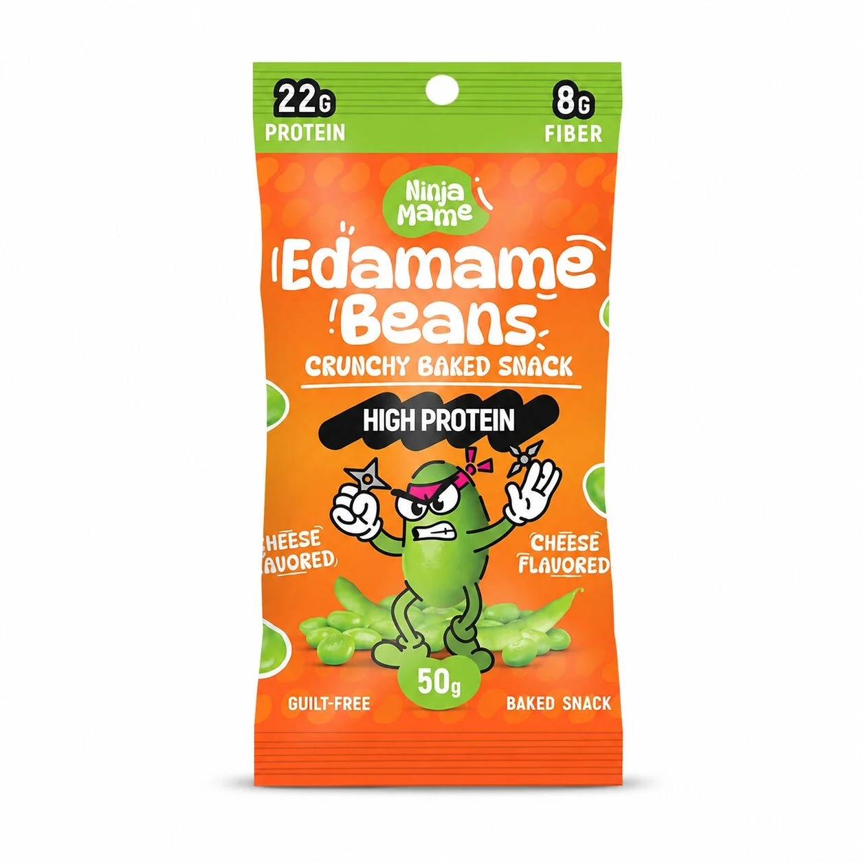 Печен снакс с едамаме 0,050 сирене NinjaMame