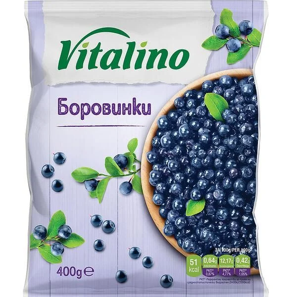 Виталино боровинки замразени 0,400