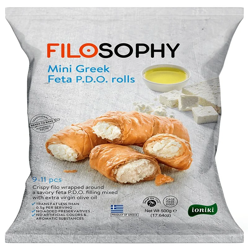 Кифличчки мини гръцки със сирене фета 0,500 Filosophy