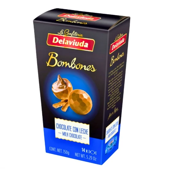 Шоколадови бонбони млечни 0.150 Delaviuda