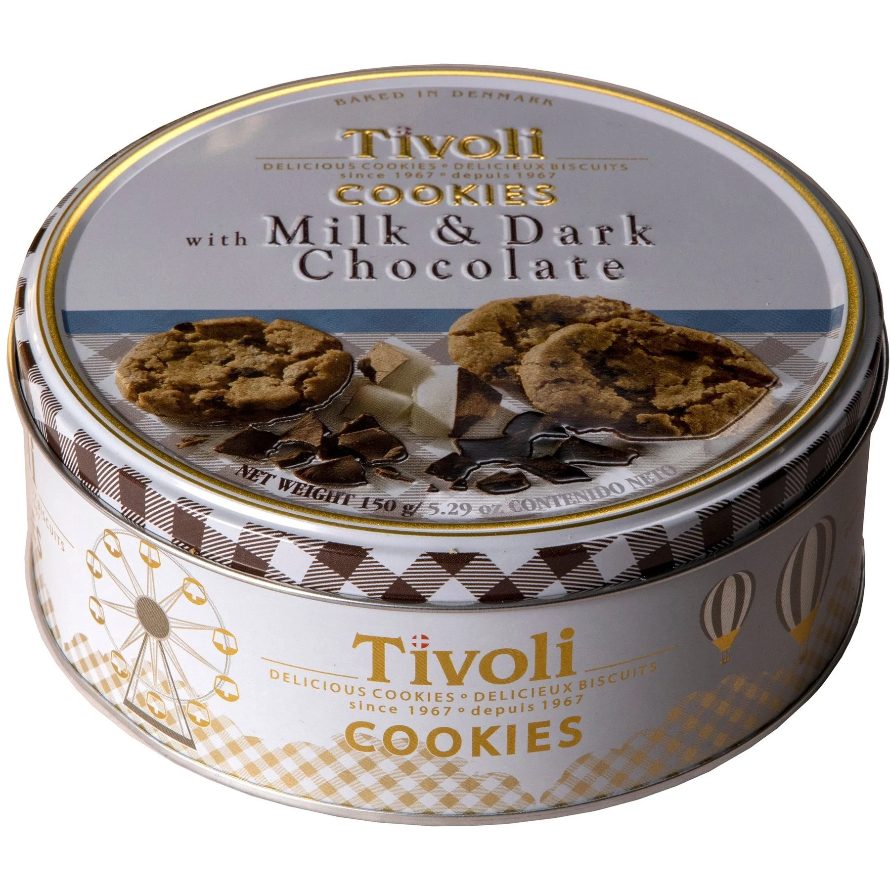 Бисквити датски с шоколад 0.150 Tivoli