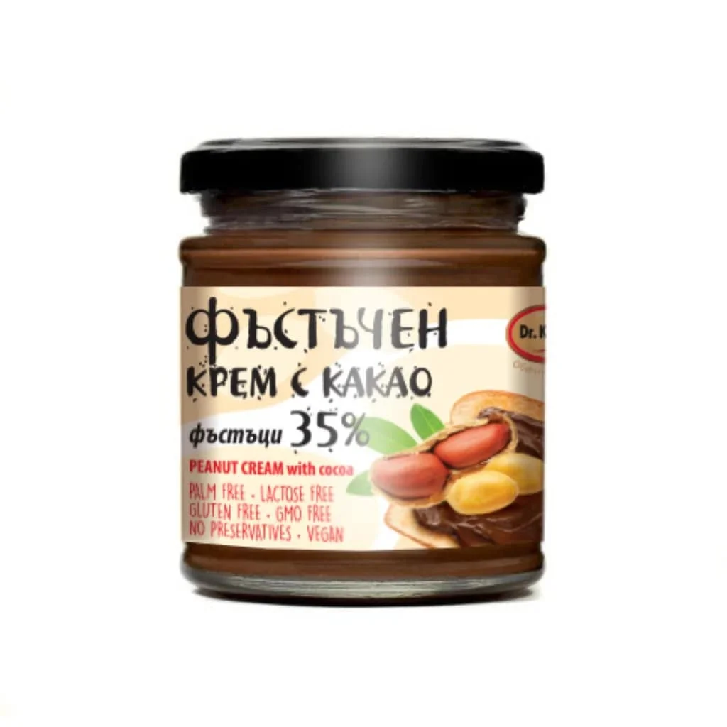 Крем фъстъчен с какао 35% 0,200 Dr.Keskin