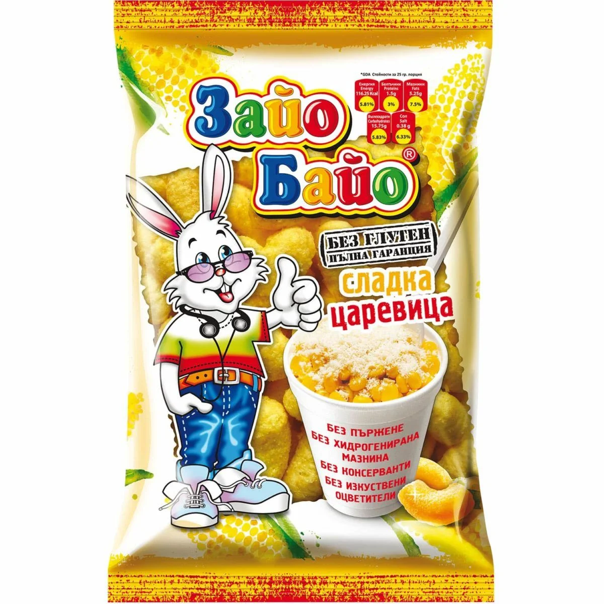 Пшенични пръчкиЗайо Байо Сладка Царевица 0,060