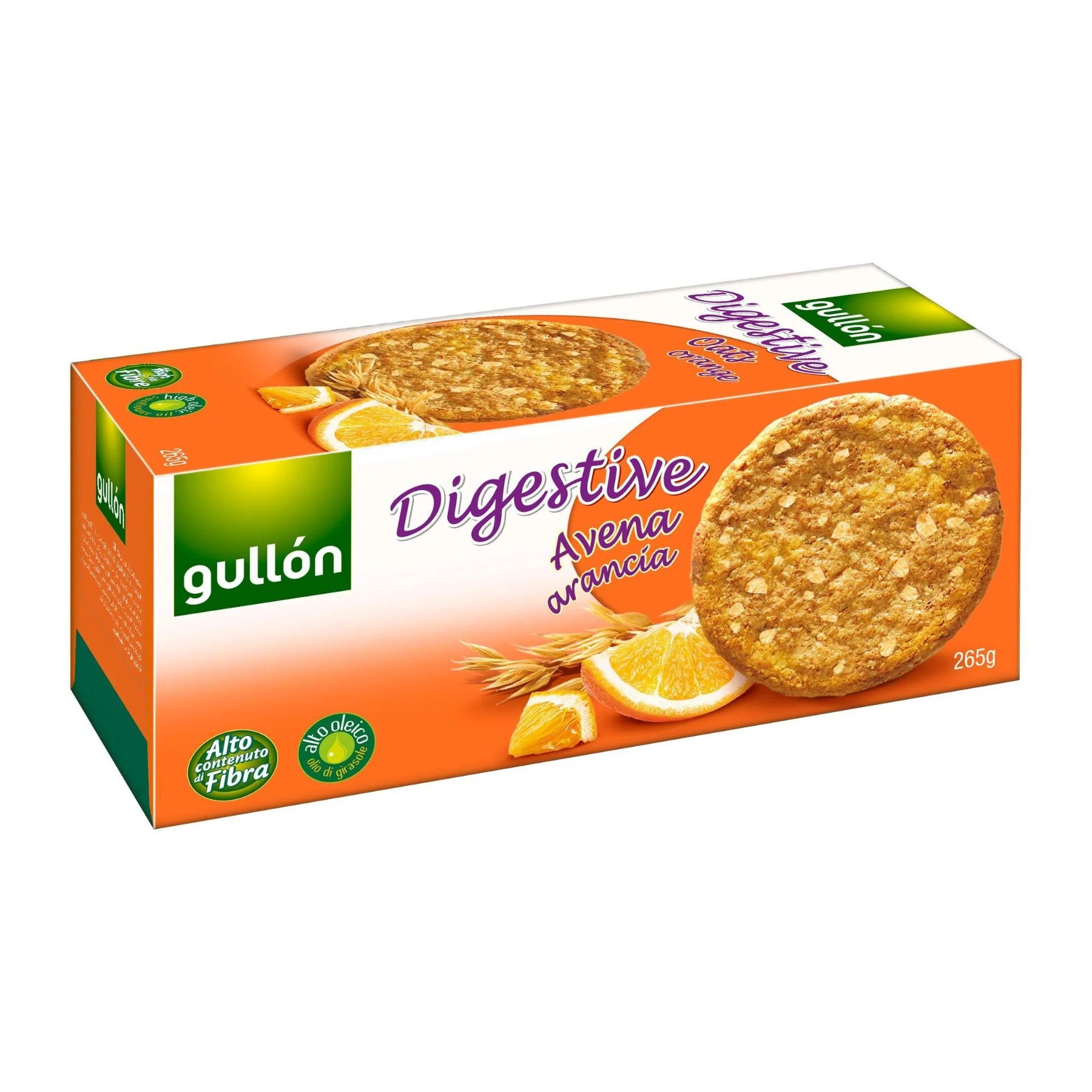 Бисквити Digestive овесени с портокал 0,265 Gullon
