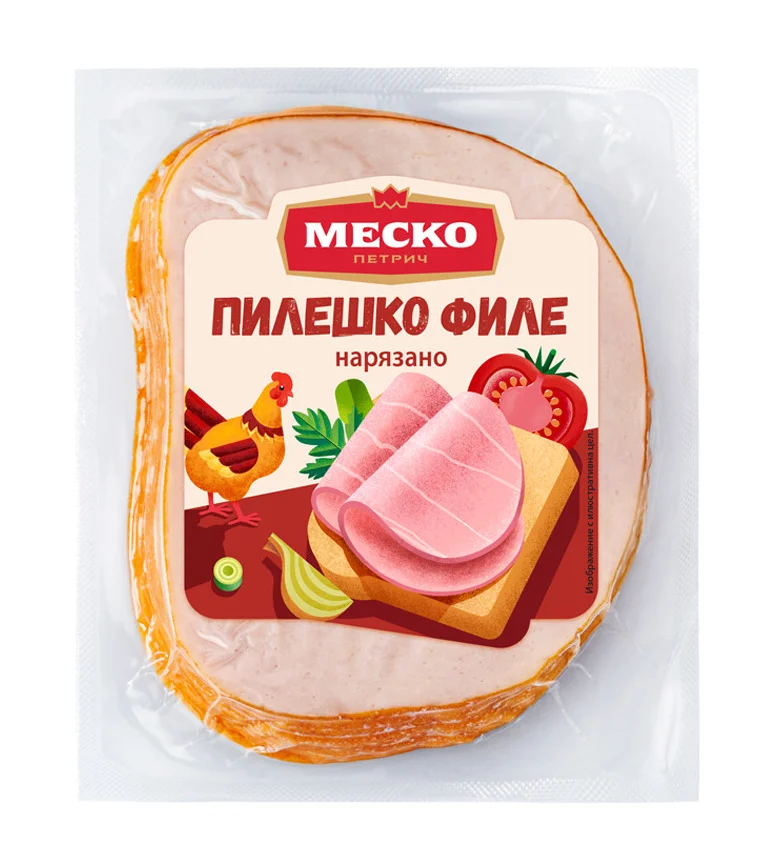 Пилешко филе нарязано 0,190 Мес-Ко
