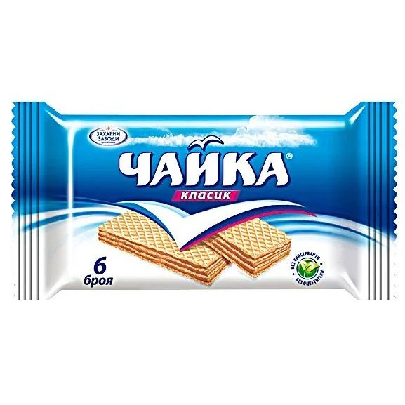 Вафли Чайка 6 бр. 0,150 Захарни заводи