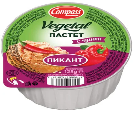 Пастет Vegetal с чушки пикант 0,125 Компас