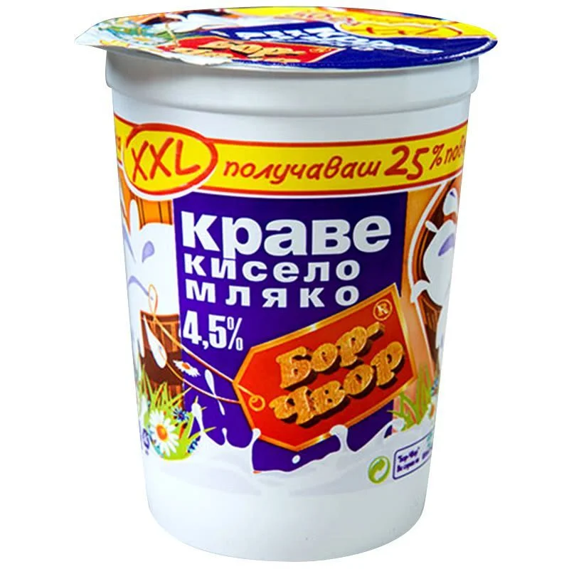 Кисело мляко Бор Чвор 4,5 % 0,400