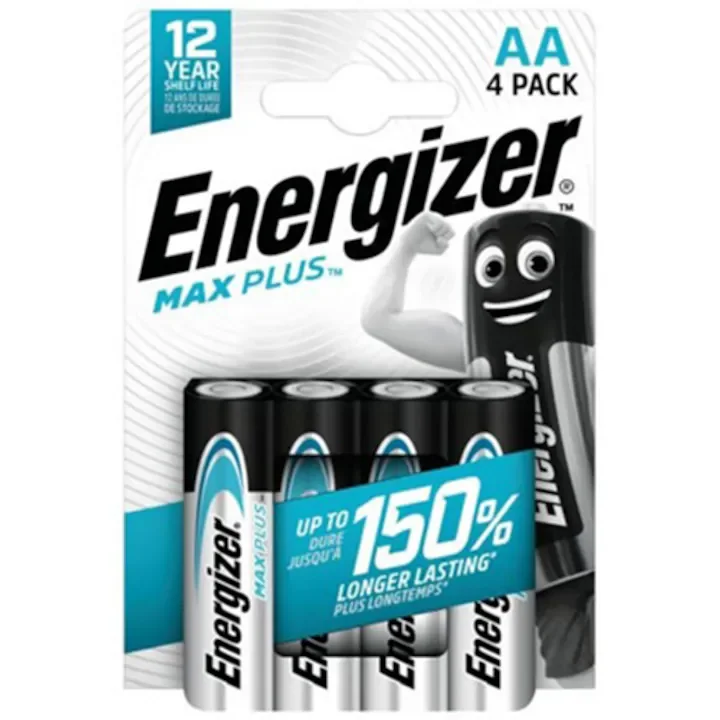 Батерии алкални Energizer Max Plus AA 1.5V 3+1 бр.