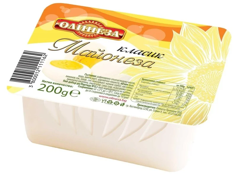 Mайонеза трапезна 0,200 Олинеза