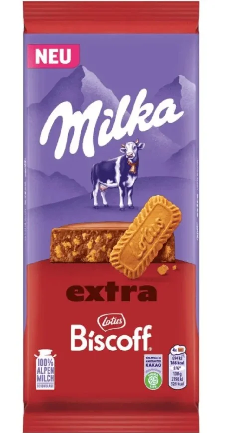 Шоколад Милка Lotus Biscoff 0,190