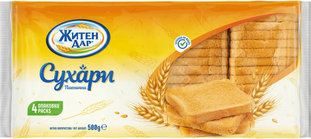 Сухари пшенични 0,500 Житен Дар