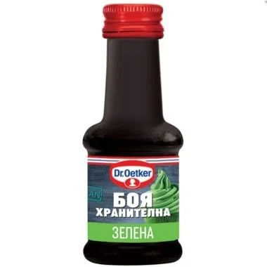 Д-р Йоткер хранителна боя течна зелена 0,030