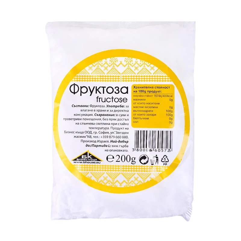 Фруктоза 0,200 плодова захар БК