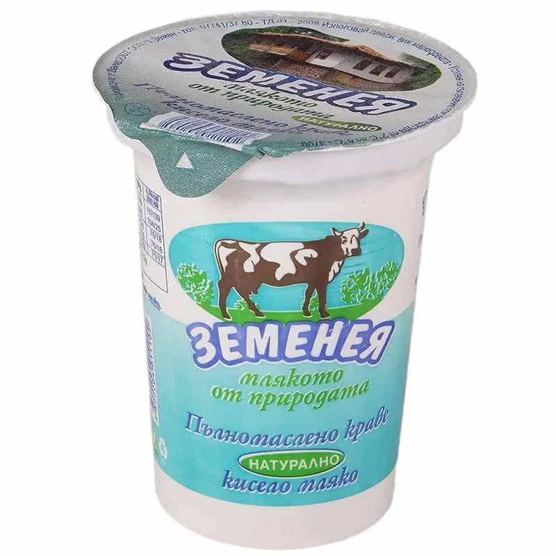 Кисело мляко Земенея Натурално 0,370
