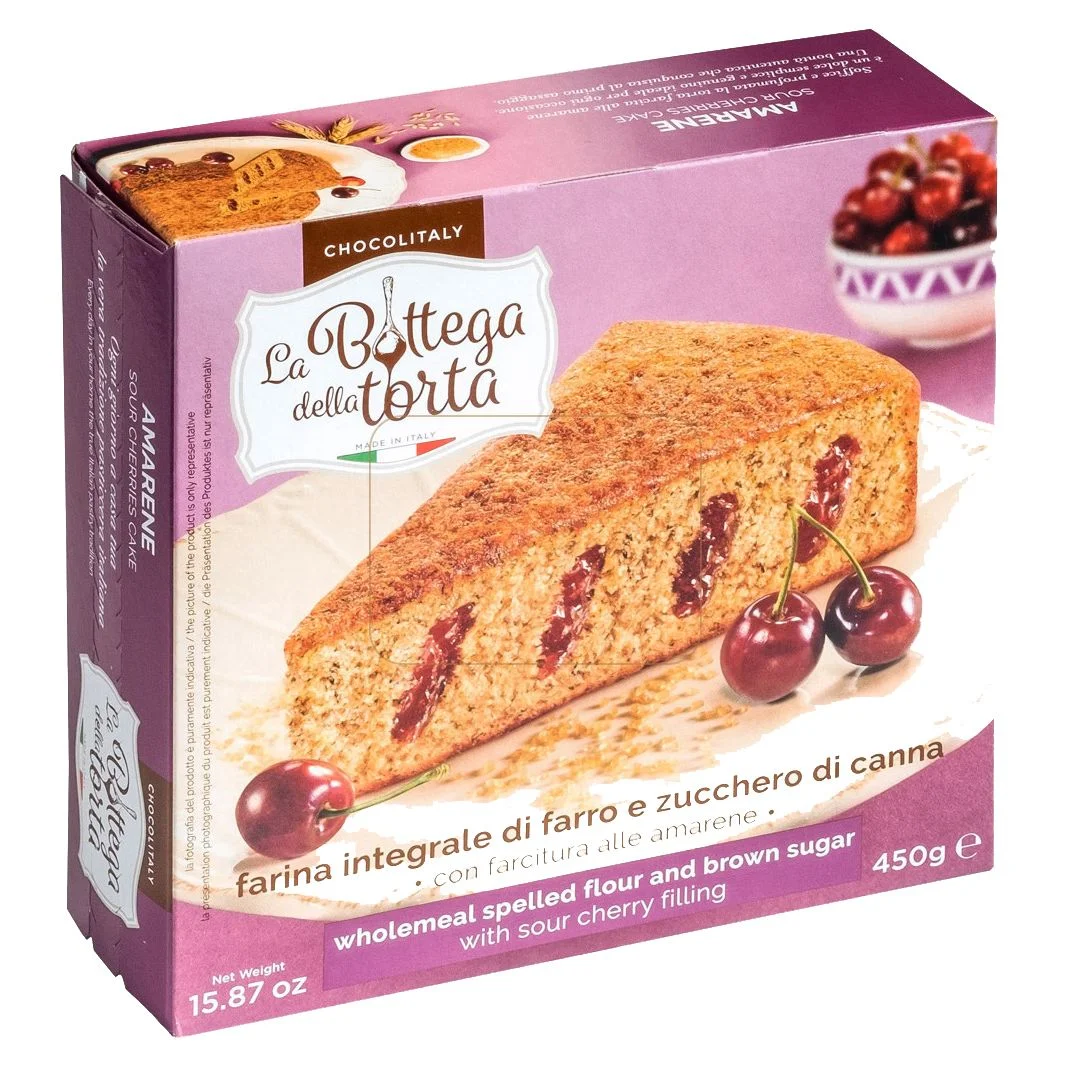 Кейк с лимец и пълнеж от вишни 0,450 La Bottega della Torta