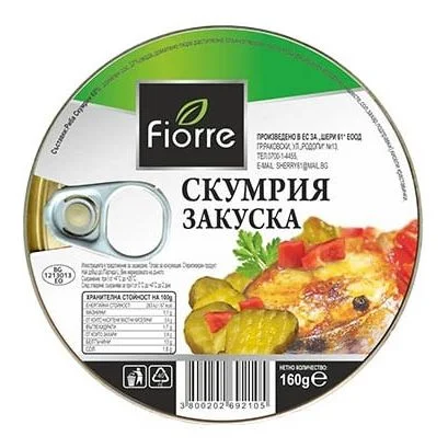 Скумрия закуска 0,160 Fiorre