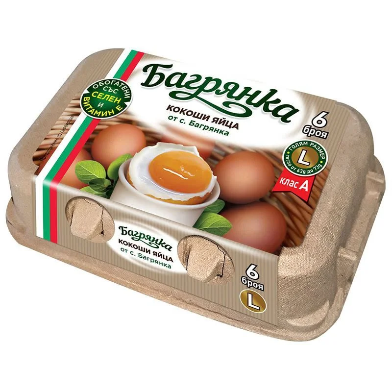 Яйца L 6 бр. Багрянка