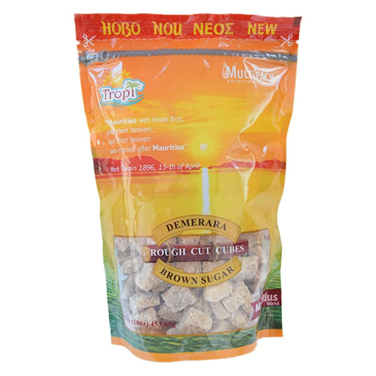 Захар кафява нерафинирана тръстикова на бучки 453.60 Multipack