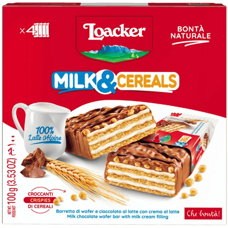 Вафли Лоакер Milk Cereals 4 x 0.025