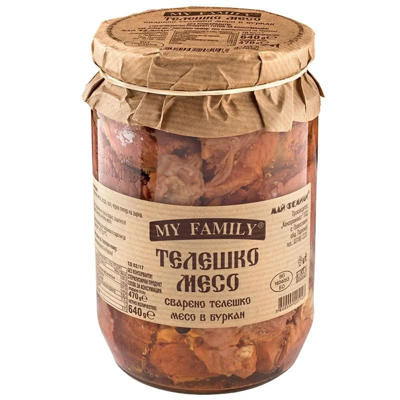 Телешко месо в буркан 0,680 My Family