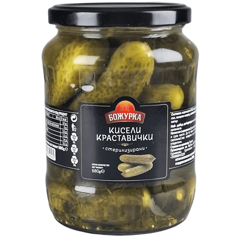 Кисели краставички 0,680 Божурка