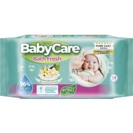 Мокри кърпи бебешки Sensitive Plus 54 бр. BabyCare