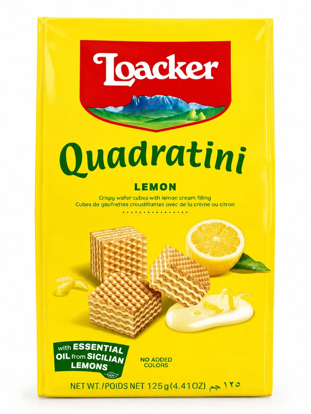 Вафли Лоакер Quadratini лимон 0.125