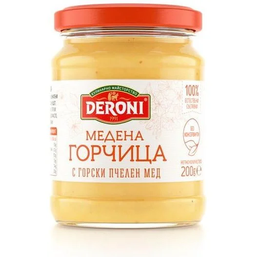 Горчица медена 0,200 Дерони