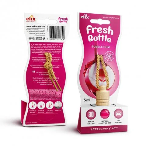 Ароматизатор за кола Elix 5 ml. Fresh Bottle Buble Gum