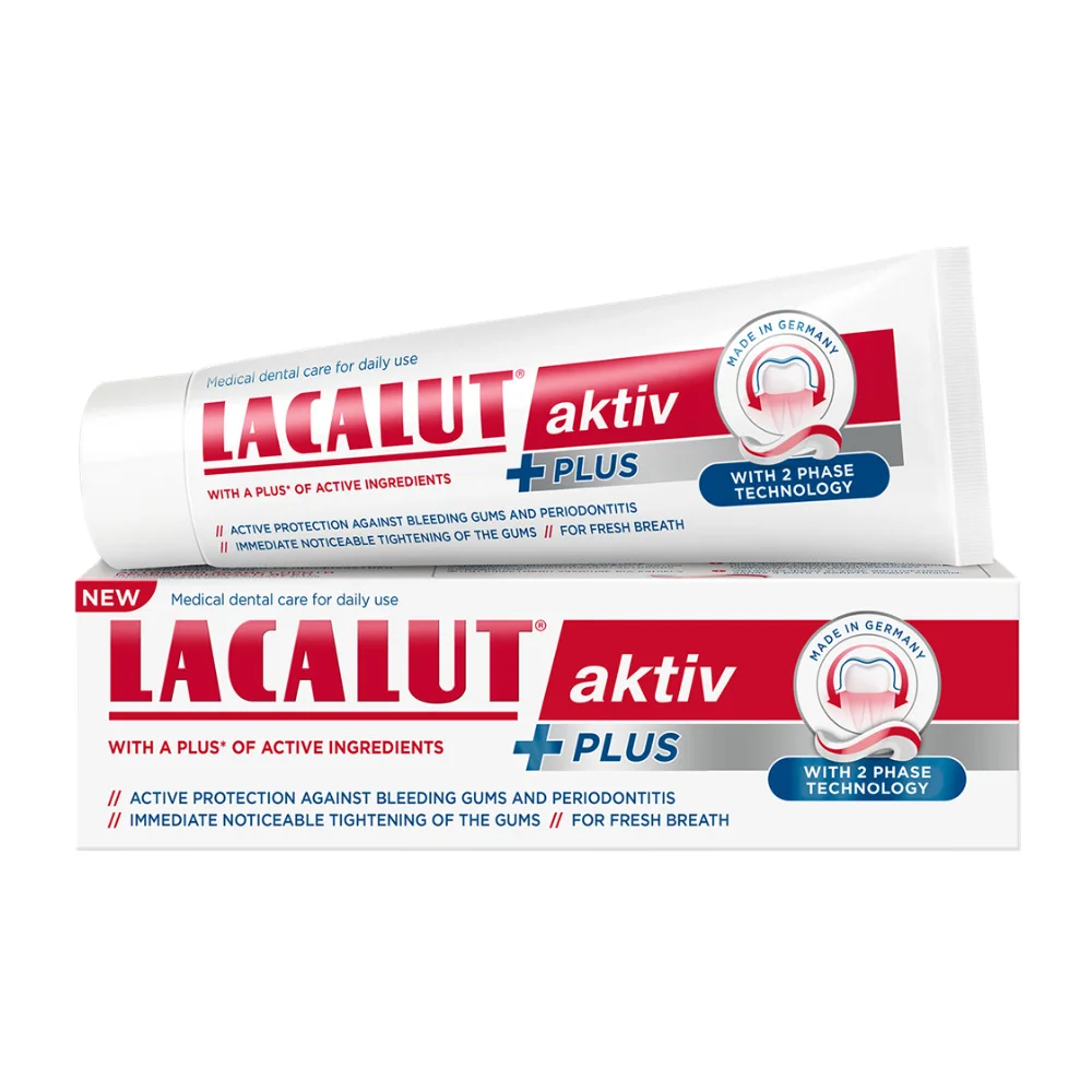 Паста за зъби Lacalut Aktiv Plus 0,075