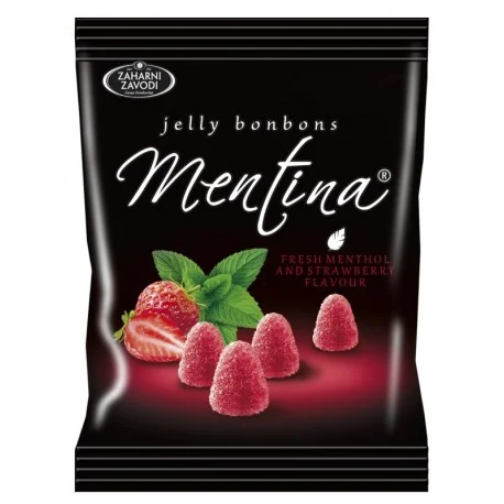 Бонбони желирани Ментина ягода 0,080