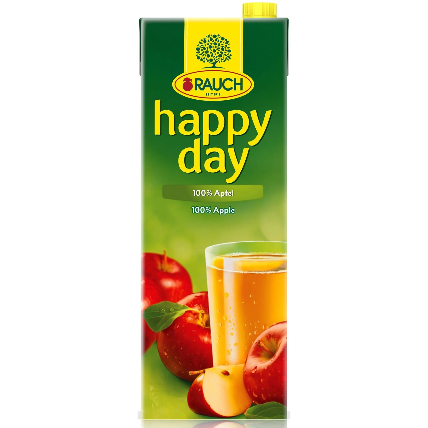 Rauch happy day ябълка 1,5 л. 100%