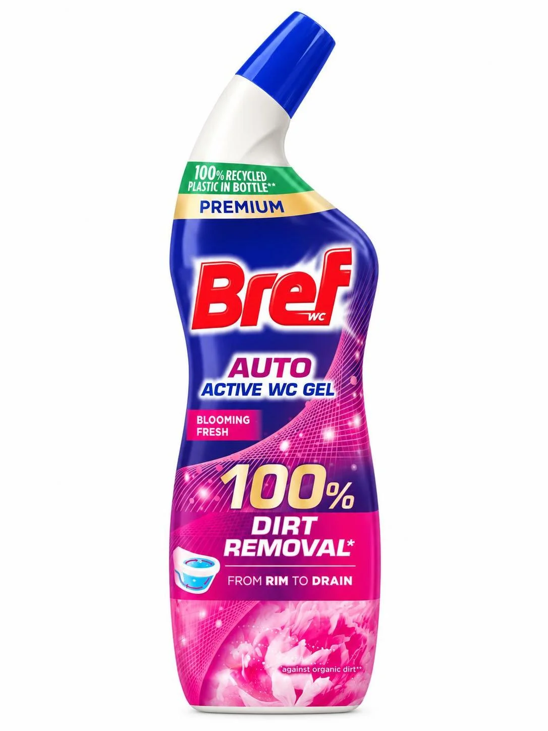 Bref WC гел 100 % Dirt removal 0,750 Цъфтяща свежест