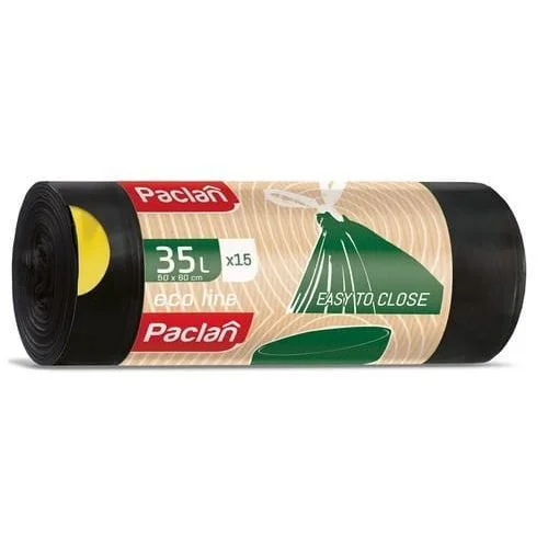 Торби за смет с връзки 35 л. Паклан Еcoline