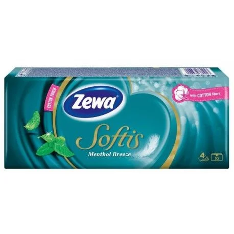 Носни кърпи Зева Softis Mentol Breeze 10 бр.