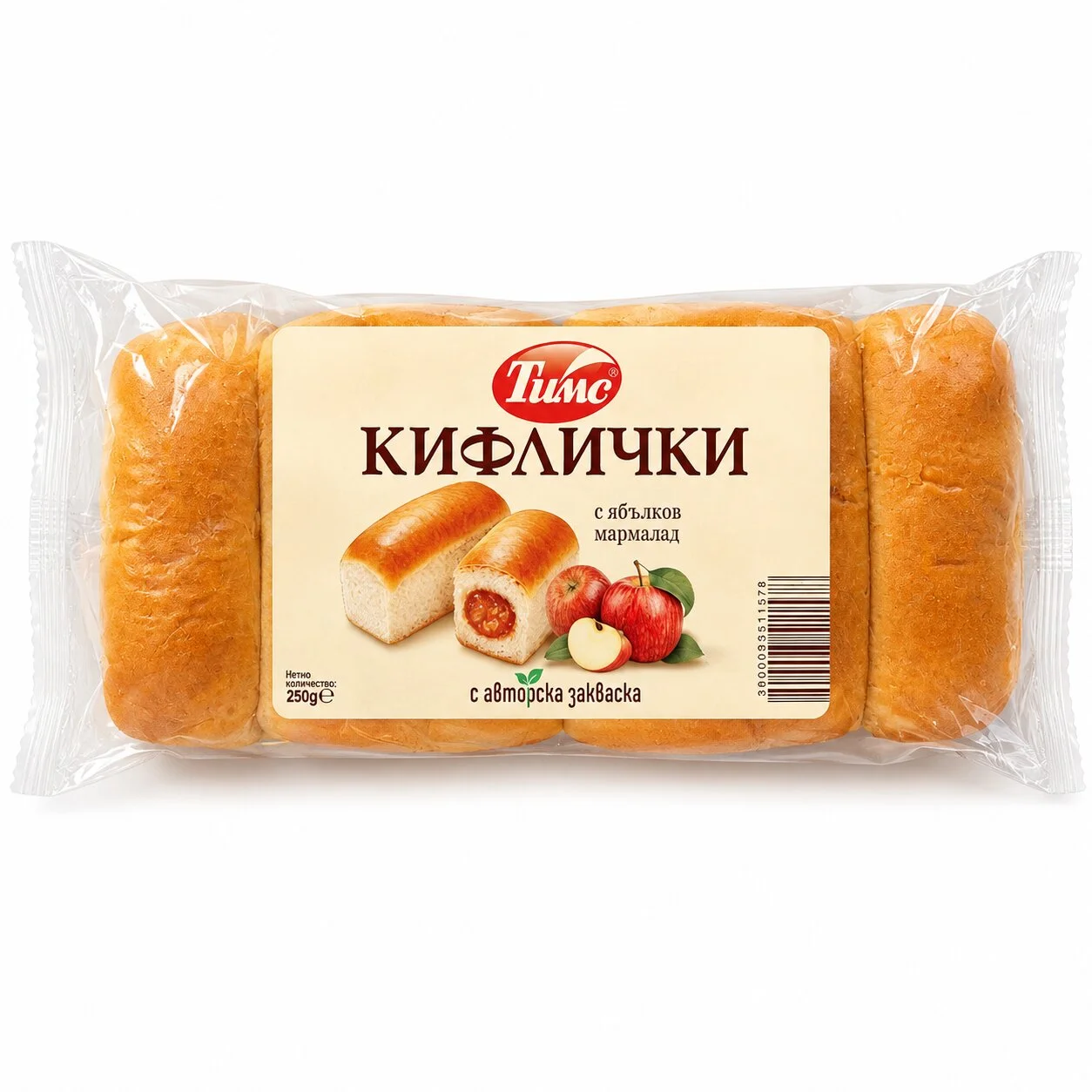 Кифлички Тимс с мармалад 0,250