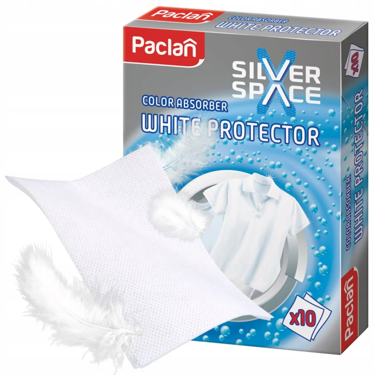 Цветоулавящи Кърпи за бяло пране 10 бр. Paclan