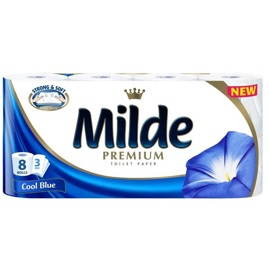 Тоалетна хартия Милде 3 пл. 8 бр. Cool Blue